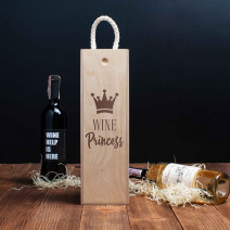 Коробка для вина на одну бутылку "Wine princess"